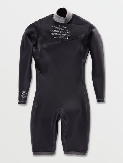Modulator 2/2 mm Long Sleeve Chest Zip Spring Wetsuit - Black