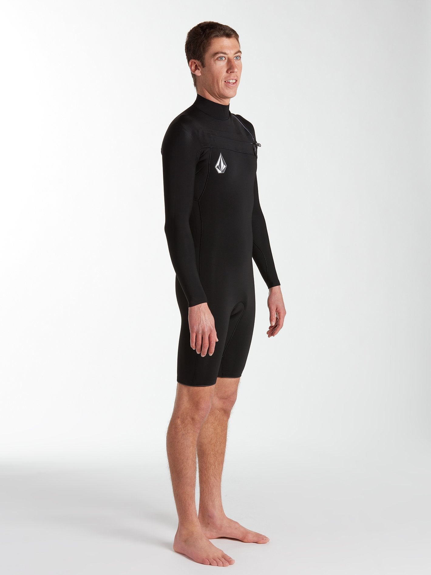 Modulator 2/2 mm Long Sleeve Chest Zip Spring Wetsuit - Black