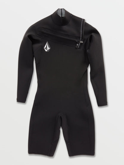 Modulator 2/2 mm Long Sleeve Chest Zip Spring Wetsuit - Black