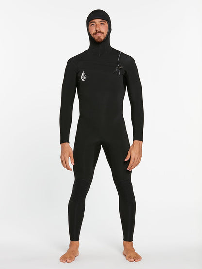 MODULATOR 4/3MM HOODED CHEST ZIP WETSUIT - BLACK