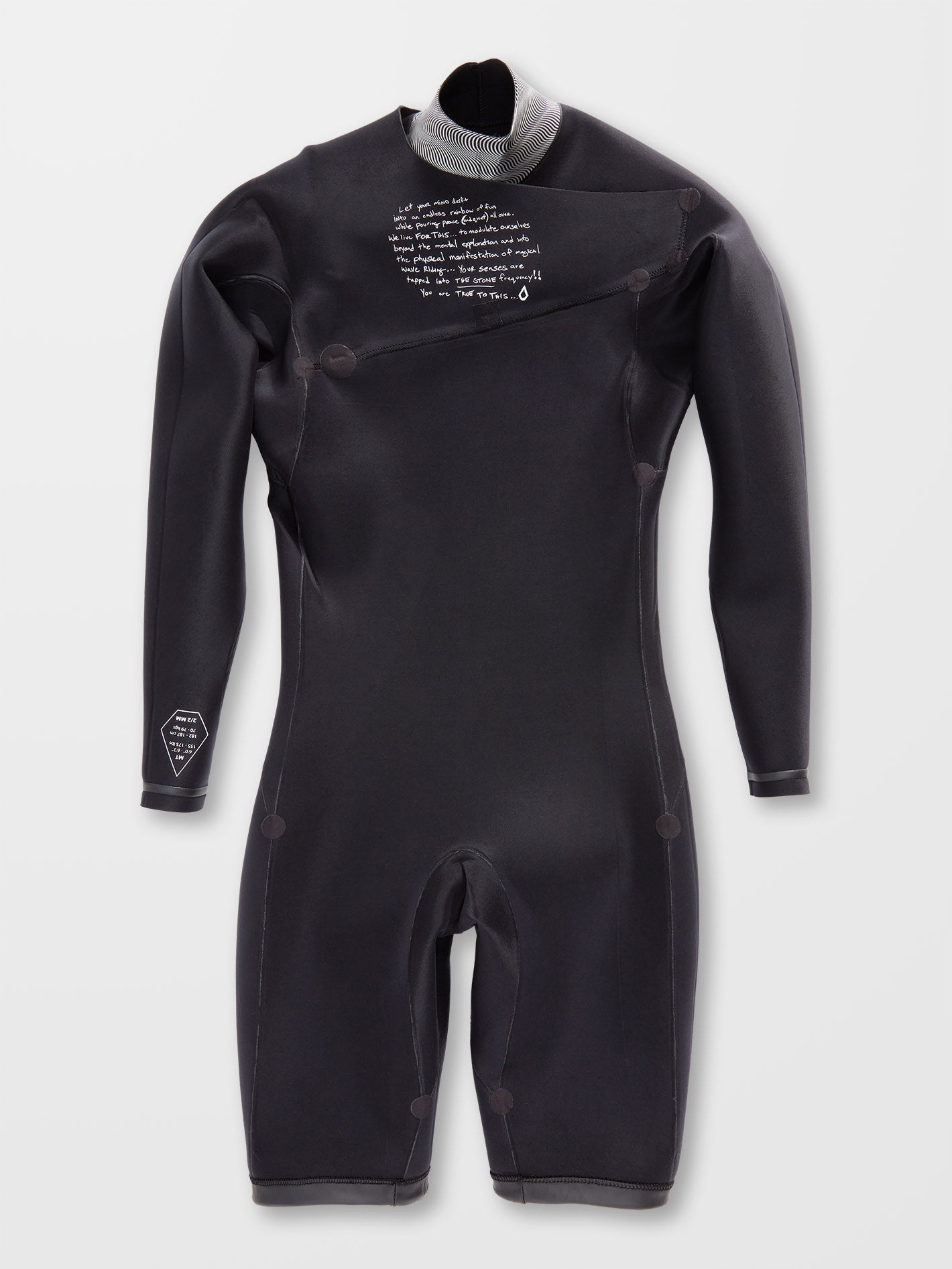 2/2Mm Long sleeve Spring Wetsuit - BLACK