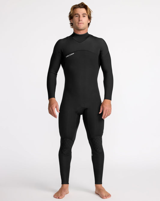 Modulator 3/2Mm Long Sleeve Back Zip Full Wetsuit - Black