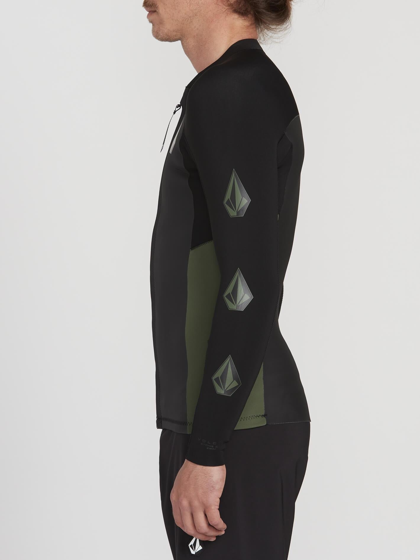 Stone Zip UPF 50 Rashguard Jacket - Black