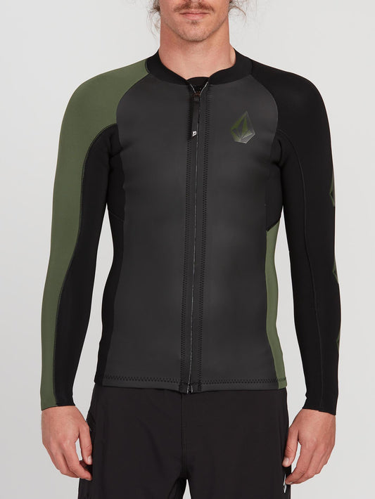 Stone Zip UPF 50 Rashguard Jacket - Black