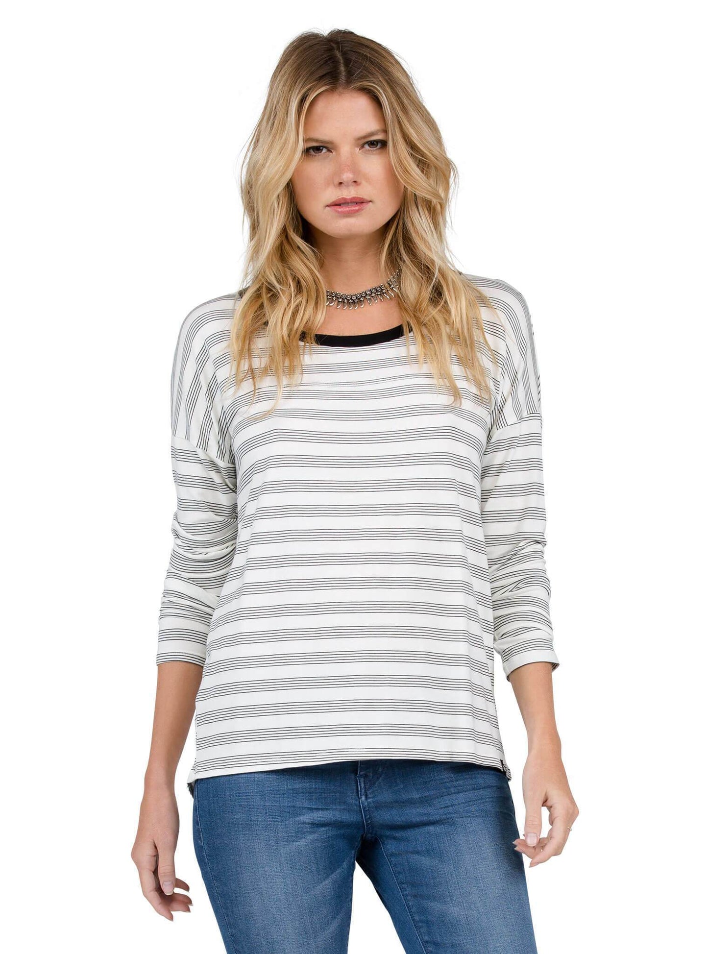 Lived In Long Sleeve Tee - Black Combo