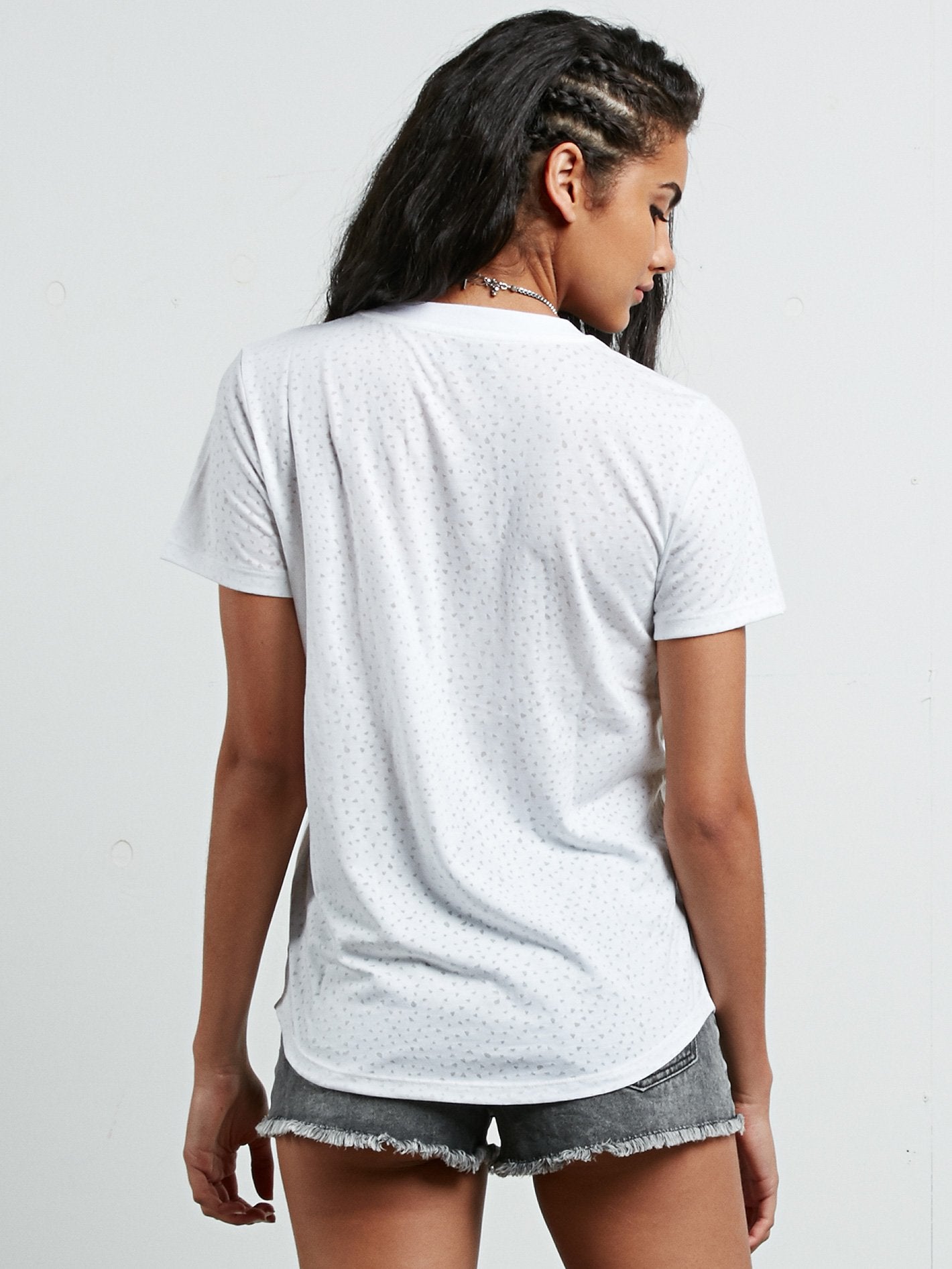 Mix A Lot V Neck - White