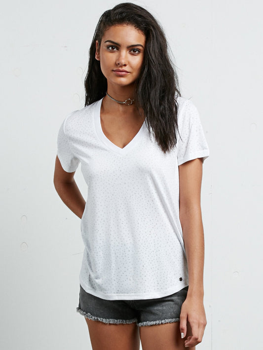Mix A Lot V Neck - White