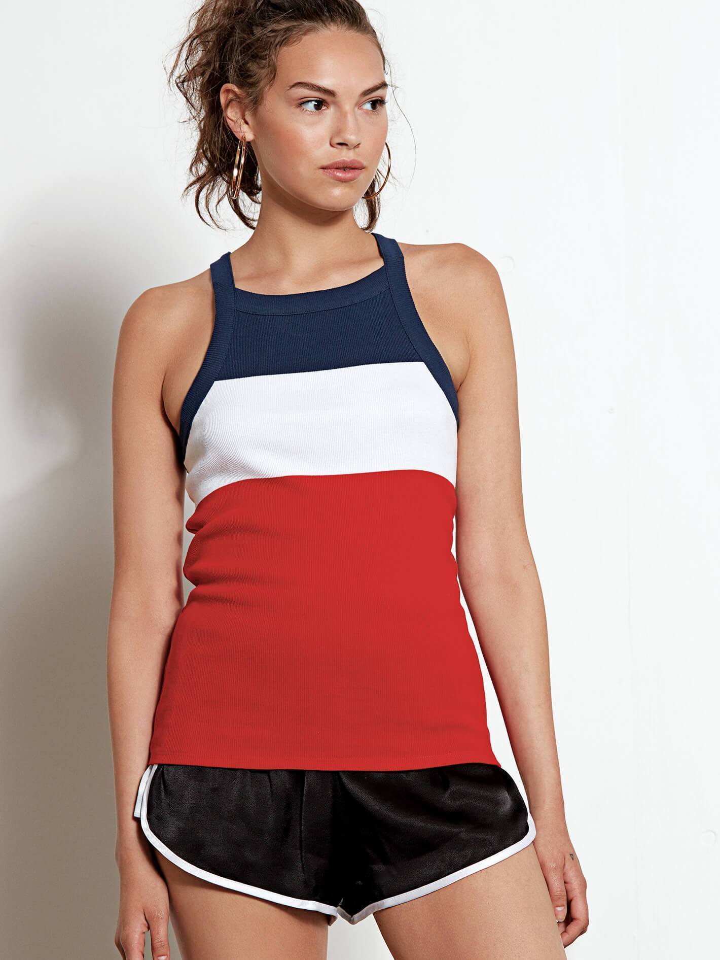 GMJ Rib Tank - Midnight Blue