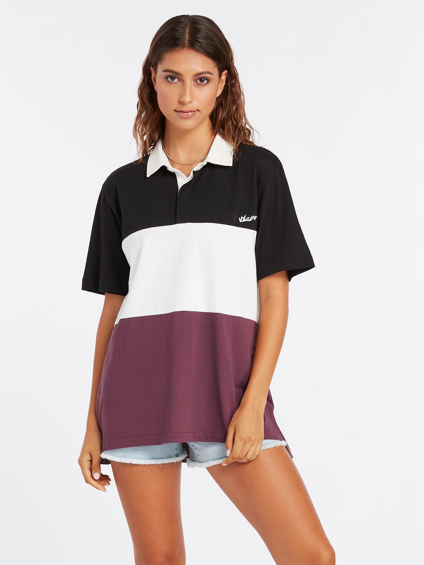 Coco Ho Polo Shirt - BLACK WHITE