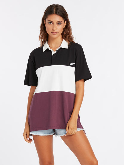 Coco Ho Polo Shirt - BLACK WHITE