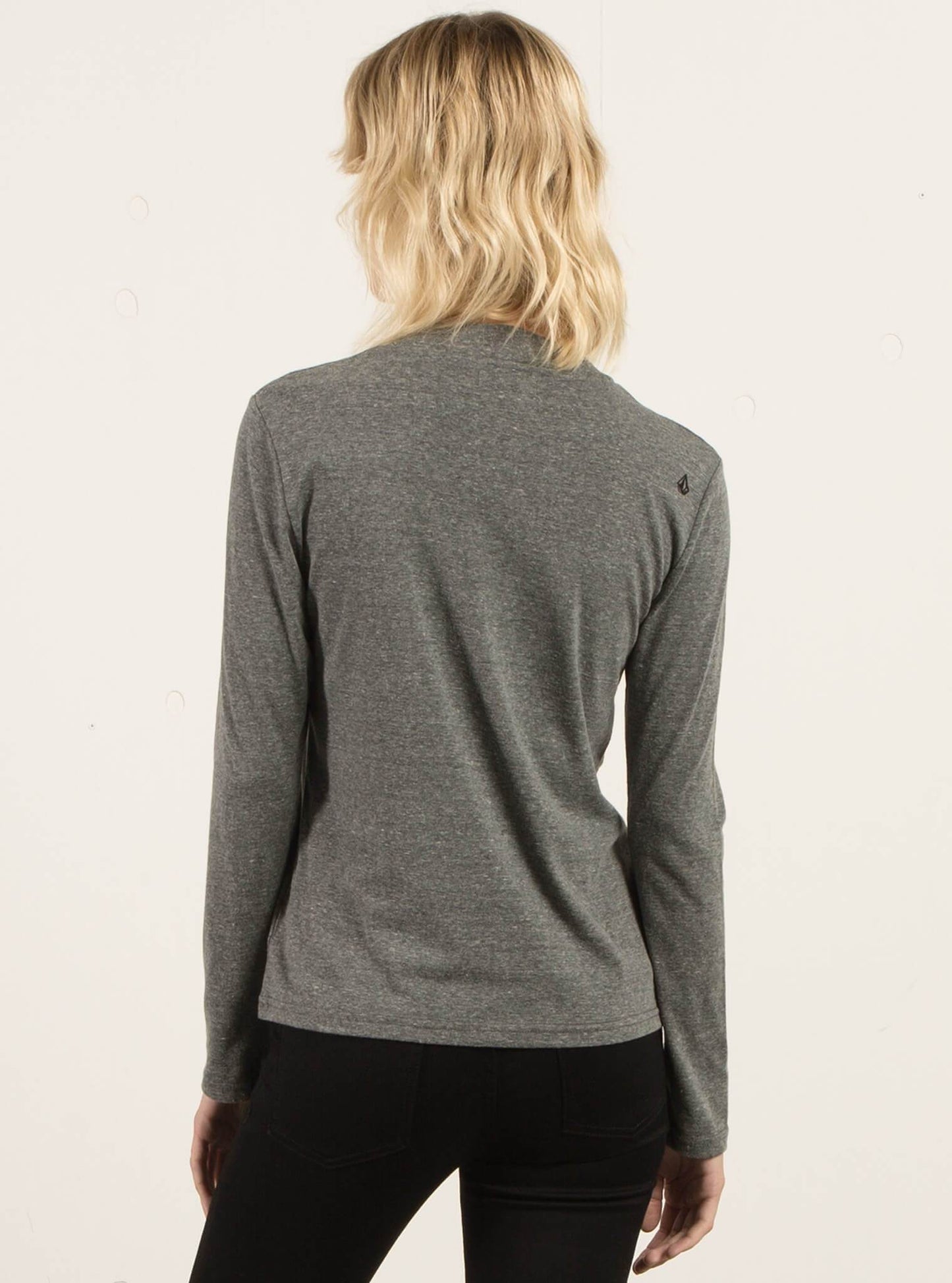 Stayin High Long Sleeve Top - Charcoal