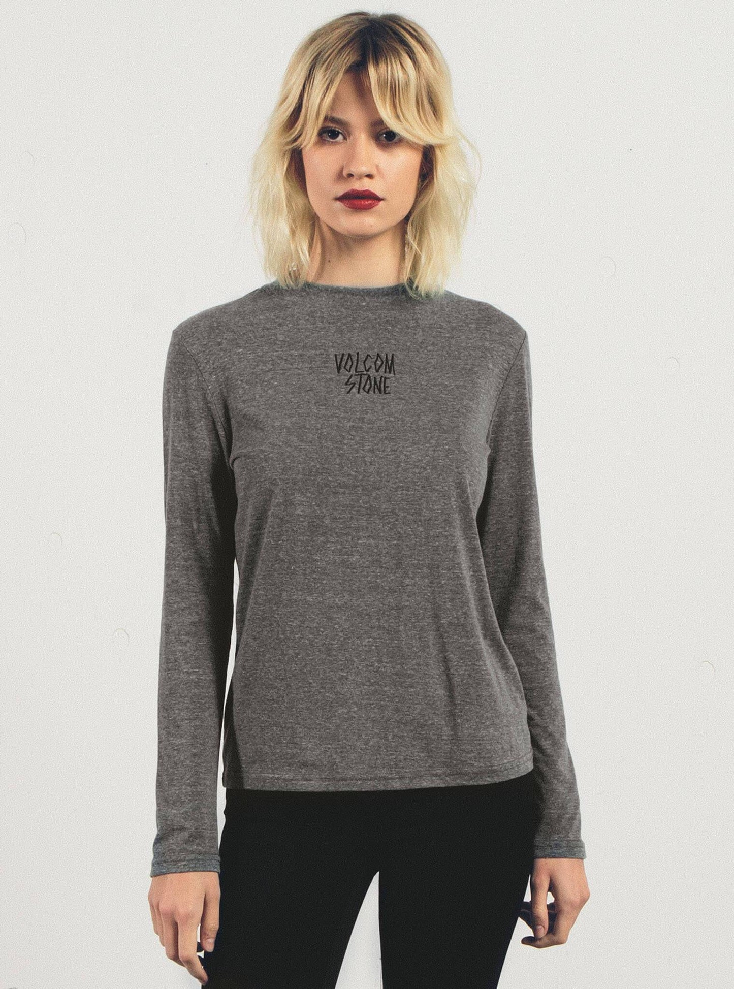 Stayin High Long Sleeve Top - Charcoal