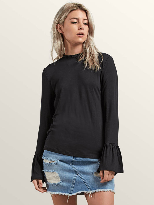 Flomingo Long Sleeve Top - Black