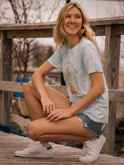 OBX Sail Bahamas Tee - Blue Fog