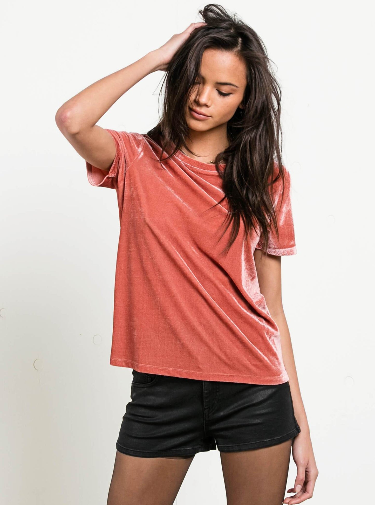 Velour You In Top - Mauve