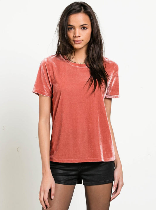 Velour You In Top - Mauve