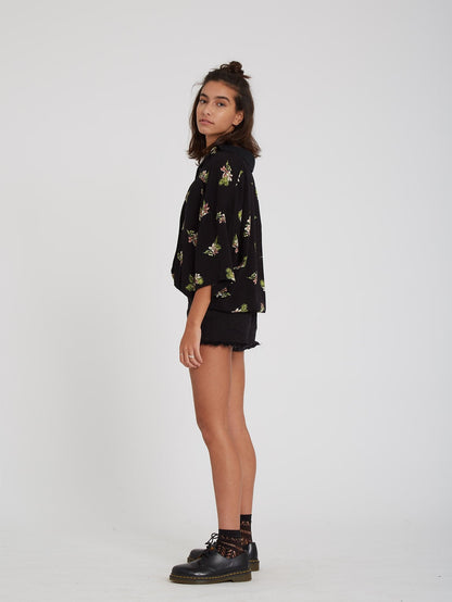 Stormy Woven Shirt - BLACK