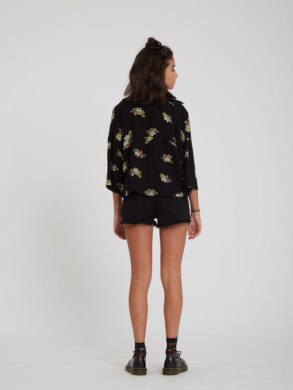 Stormy Woven Shirt - BLACK