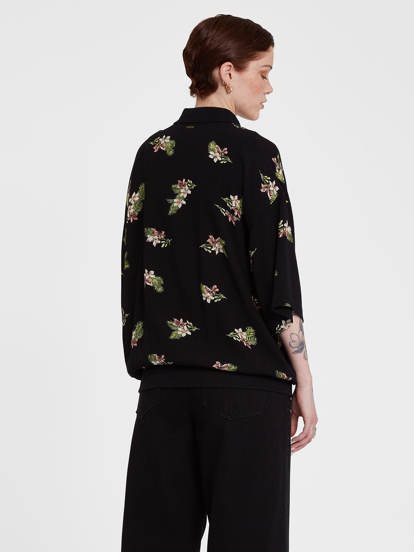 Stormy Woven Shirt - BLACK
