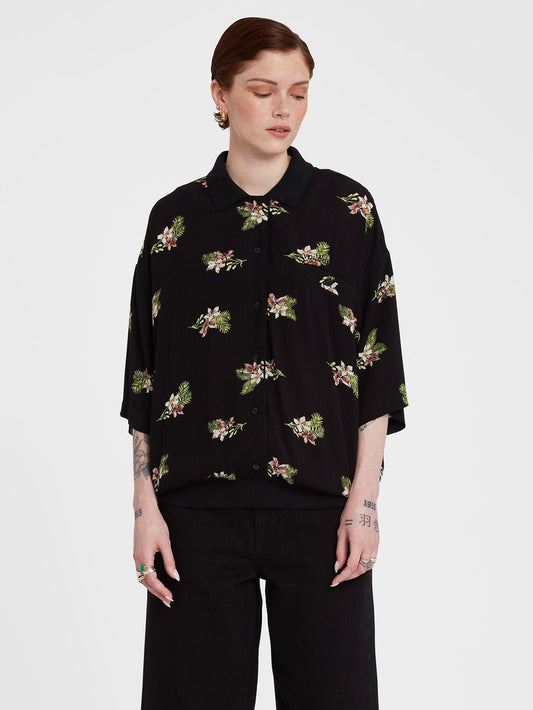 Stormy Woven Shirt - BLACK