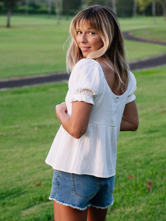 A Full Out Top - STAR WHITE