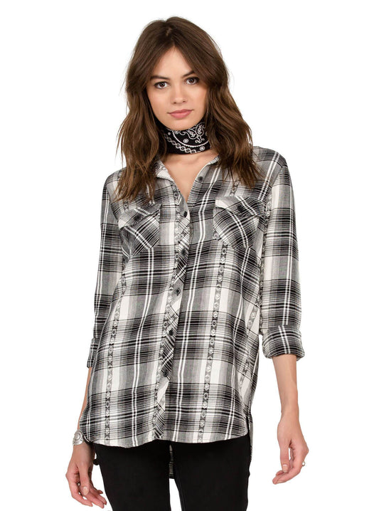 Sano Dayz Long Sleeve Flannel - Black