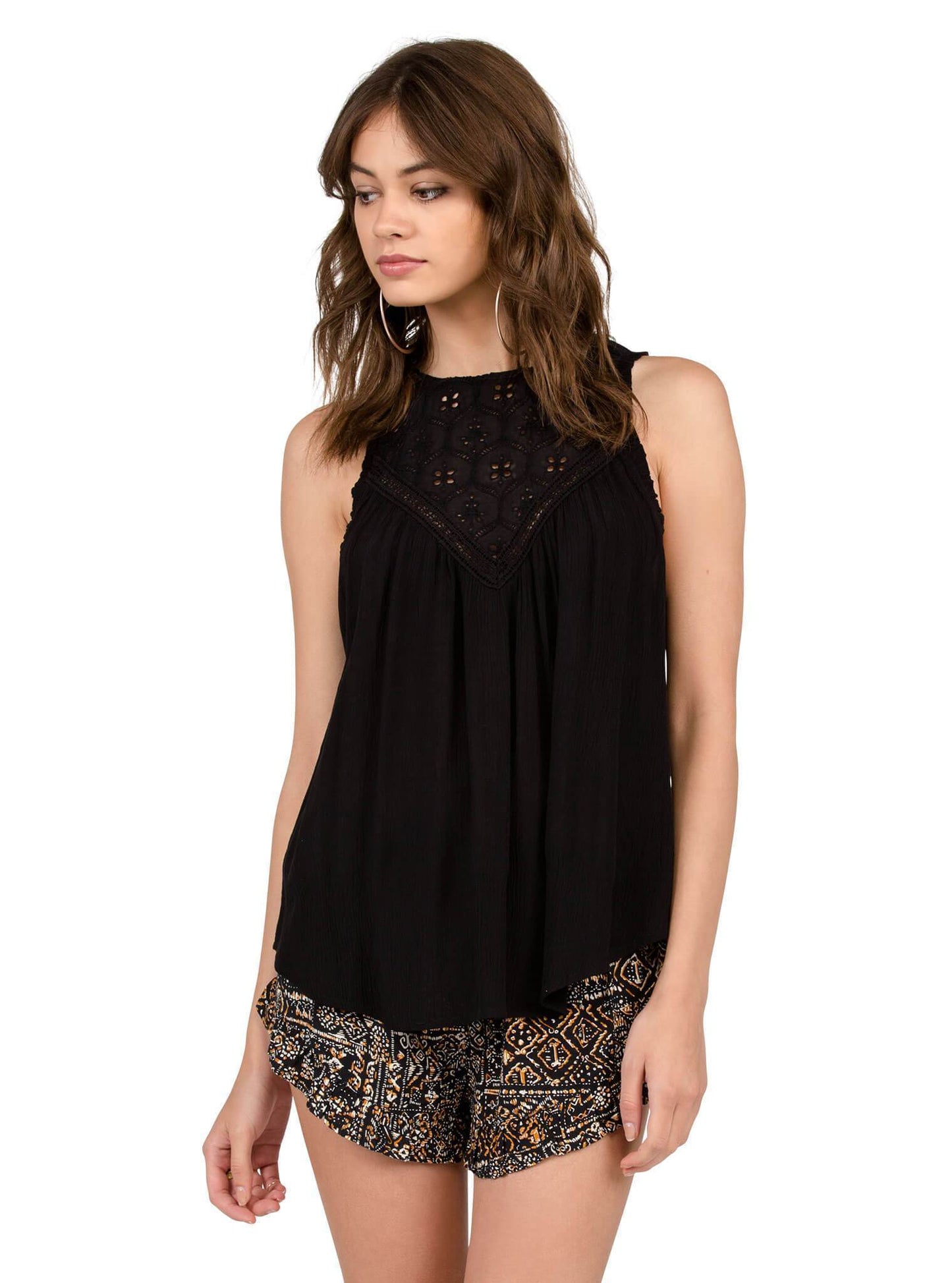 Sunset Path Tank - Black