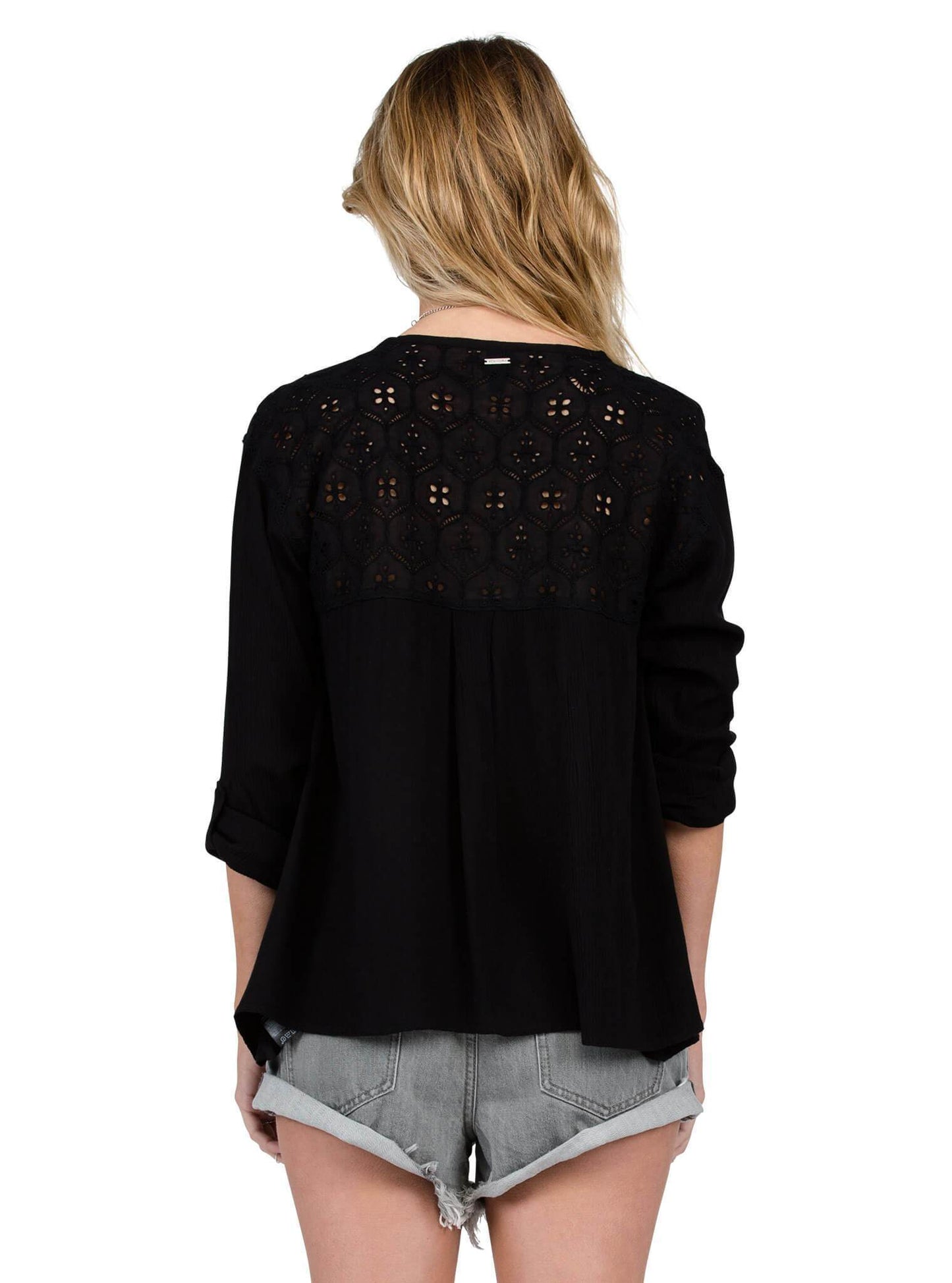 Sunset Path Top - Black