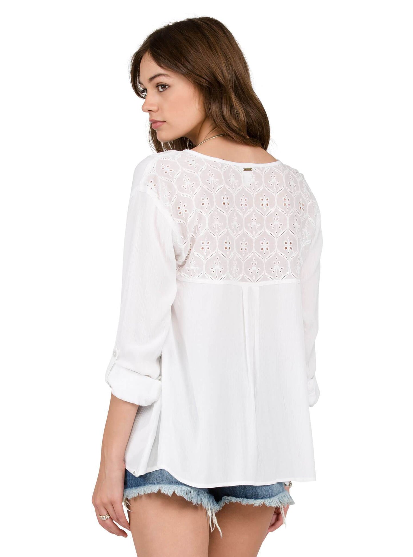 Sunset Path Top - White