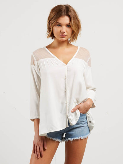 Sea Y'around Long Sleeve - Star White
