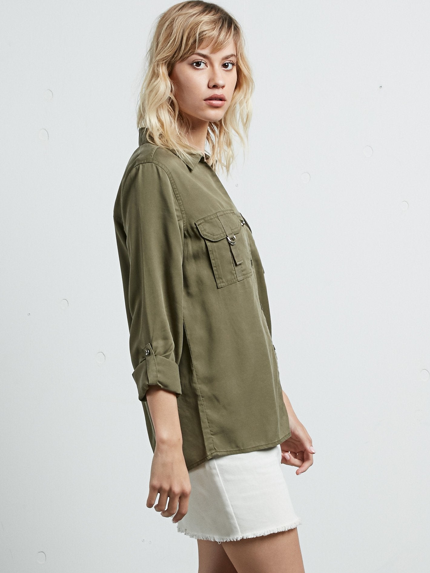 Volcom Plus Long Sleeve Shirt - Dark Camo