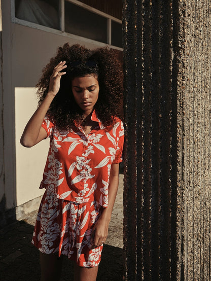 Aloha Ha Shirt  - Red
