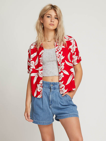 Aloha Ha Shirt  - Red
