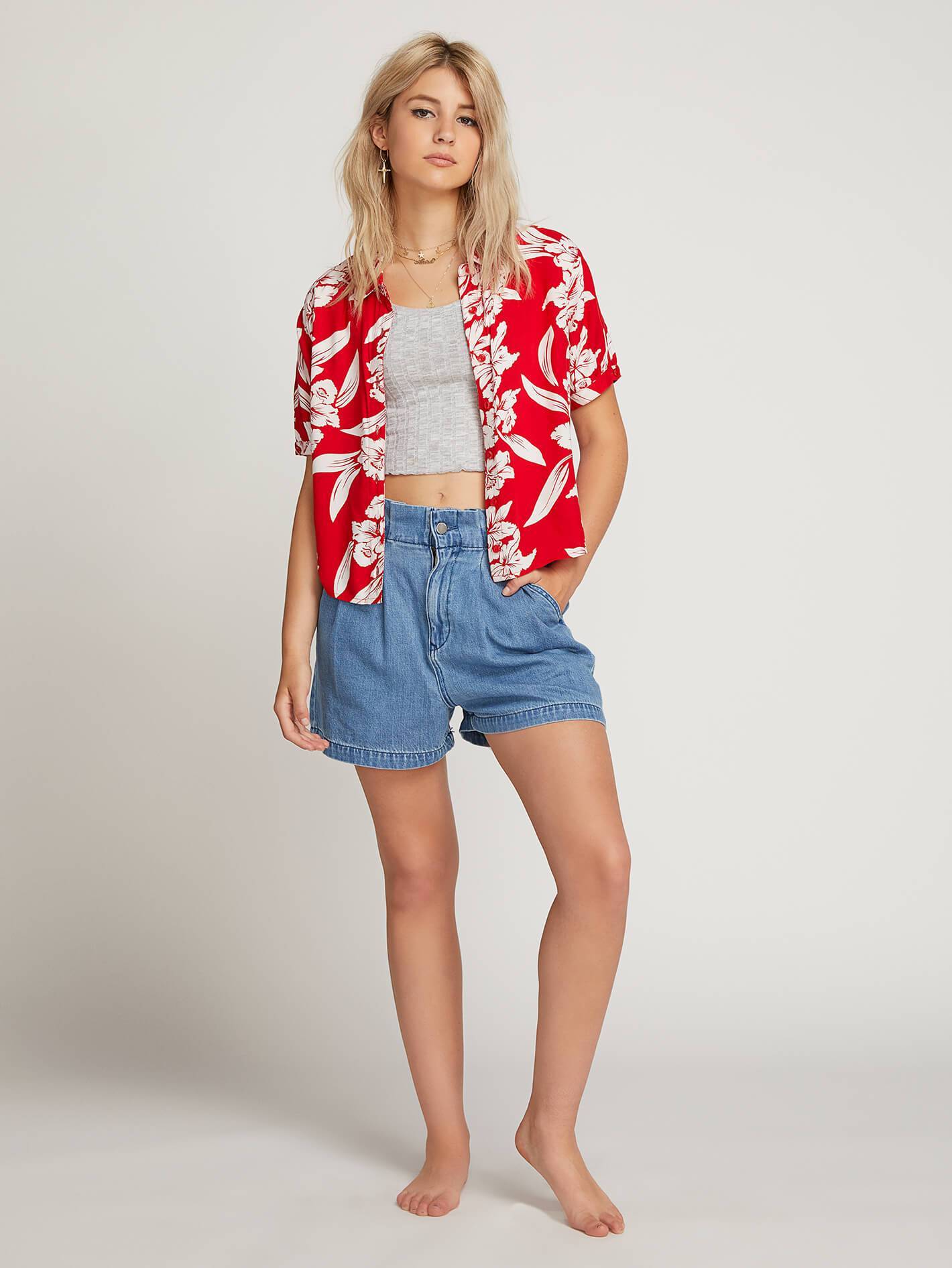 Aloha Ha Shirt  - Red
