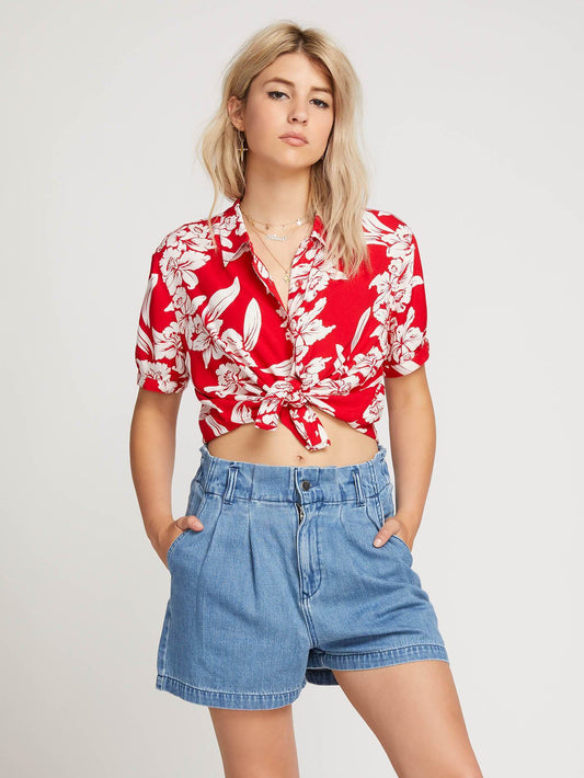 Aloha Ha Shirt  - Red