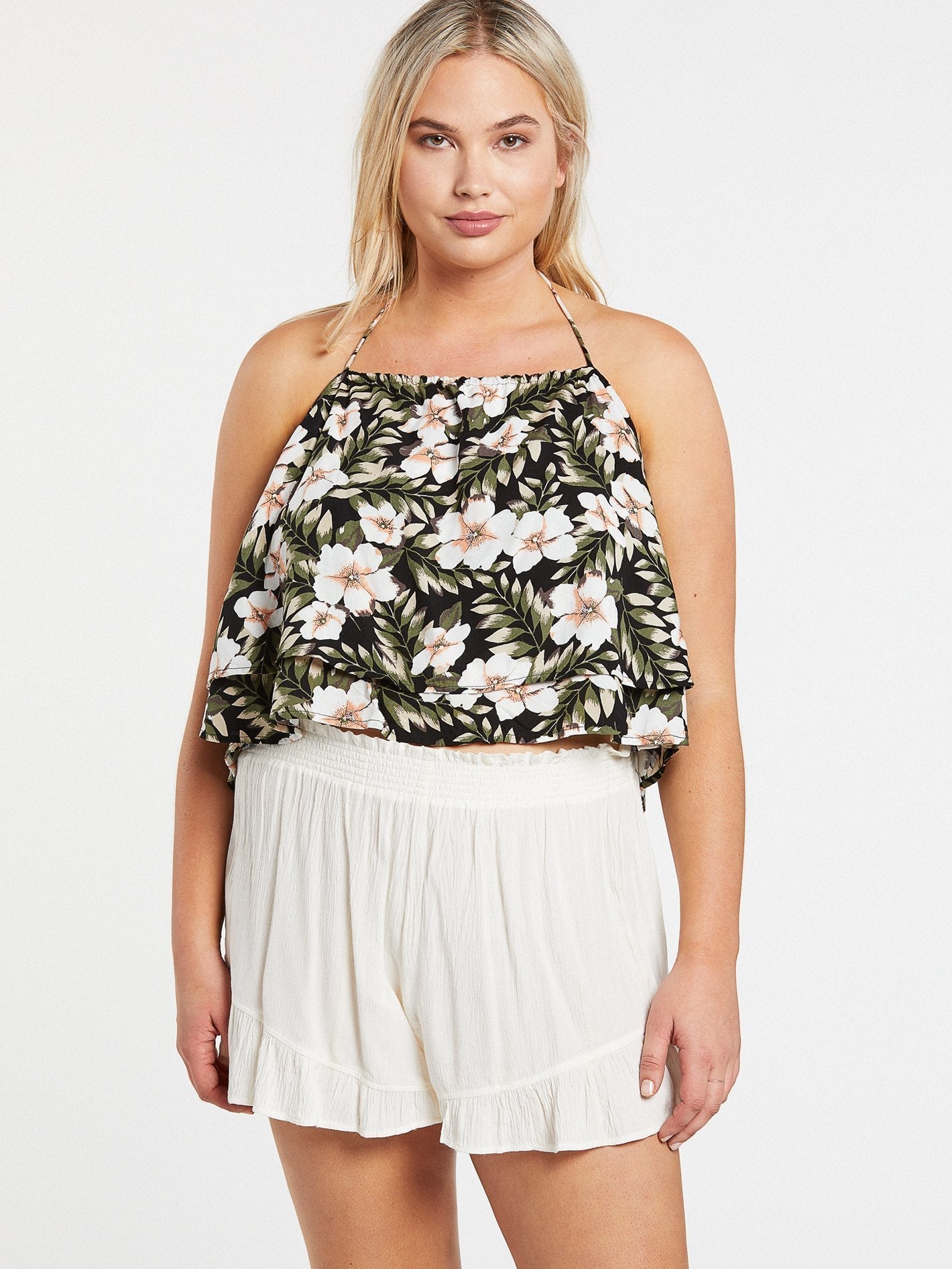 Coco Halter Cami - Black Combo