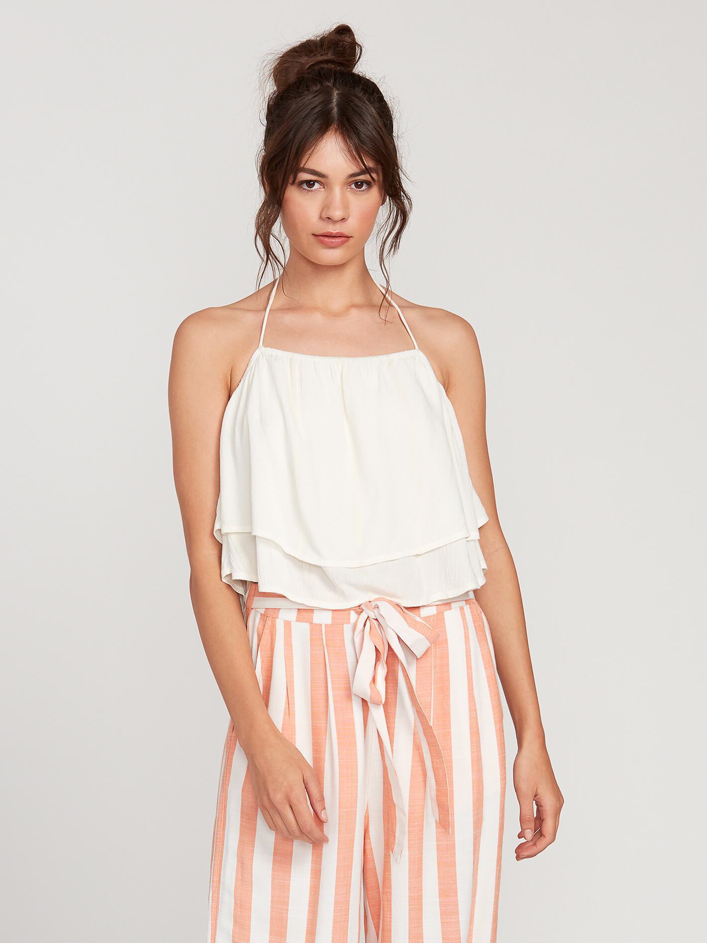 Coco Halter Cami - White