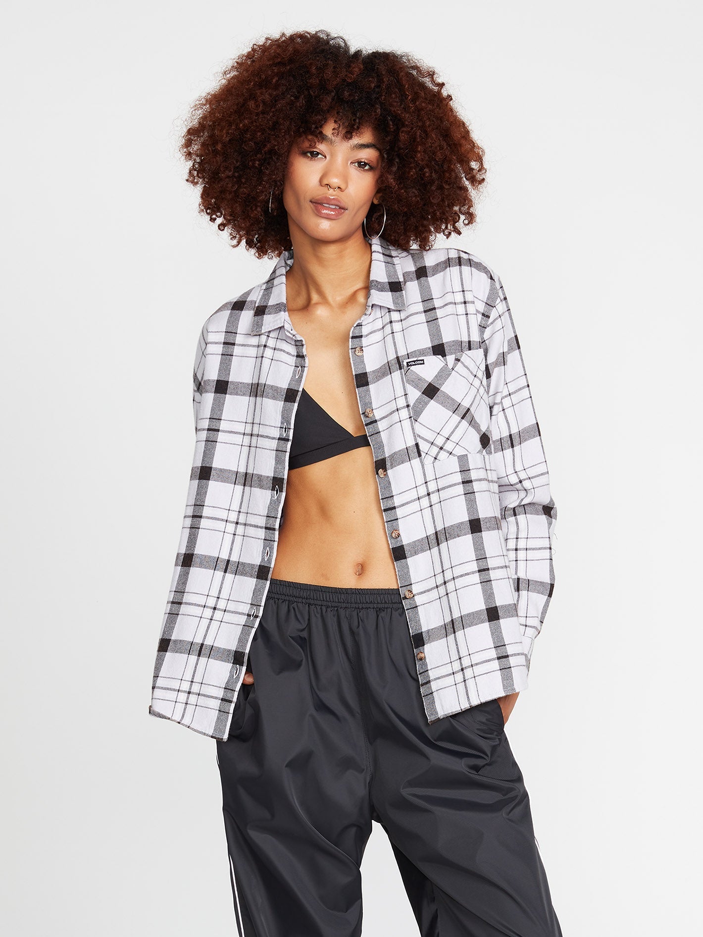Plaid To Meet U Shirt - LAVENDER