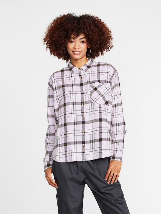 Plaid To Meet U Shirt - LAVENDER