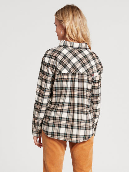 Plaid To Meet U Shirt - MUSHROOM