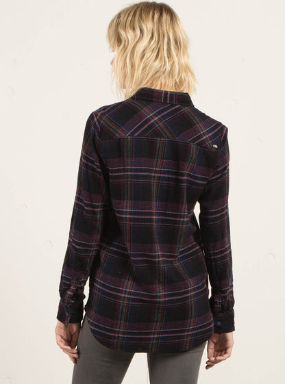Desert Fly Long Sleeve Flannel - Black