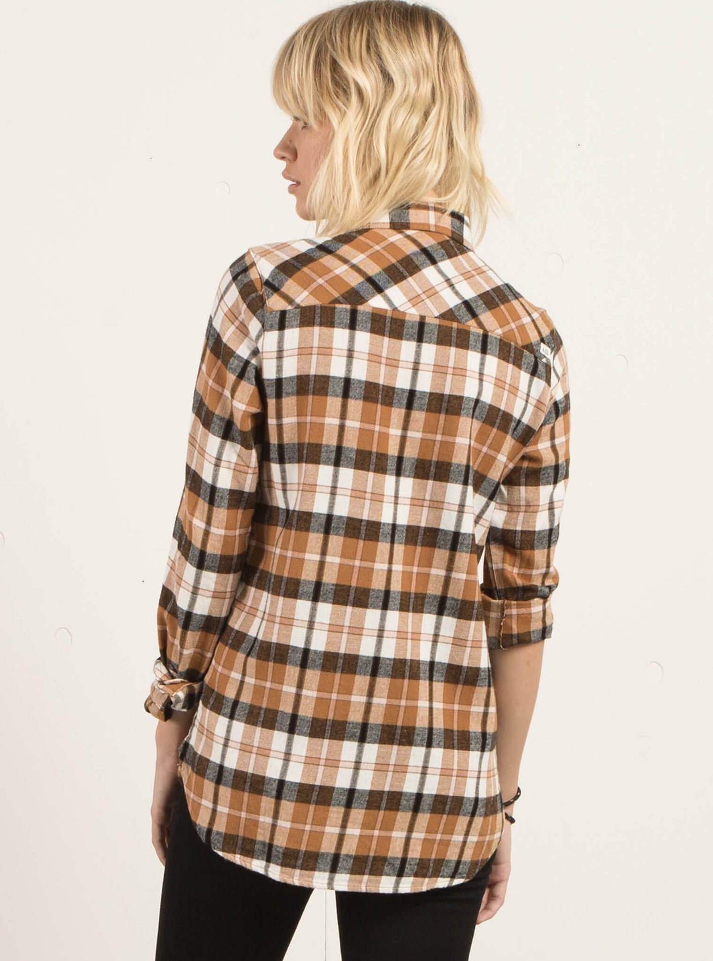 Desert Fly Long Sleeve Flannel - Caramel