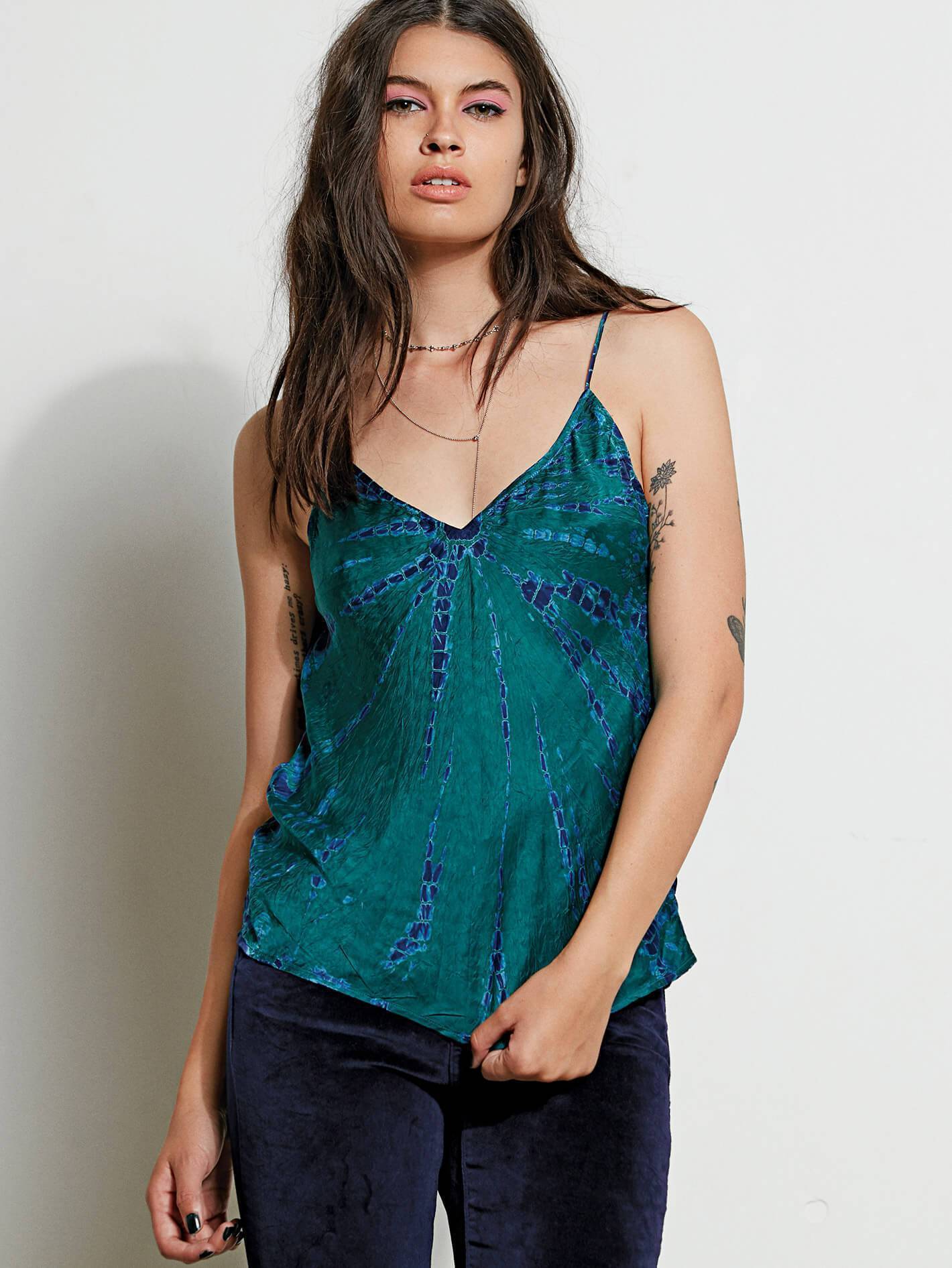 GMJ Cami - Midnight Green