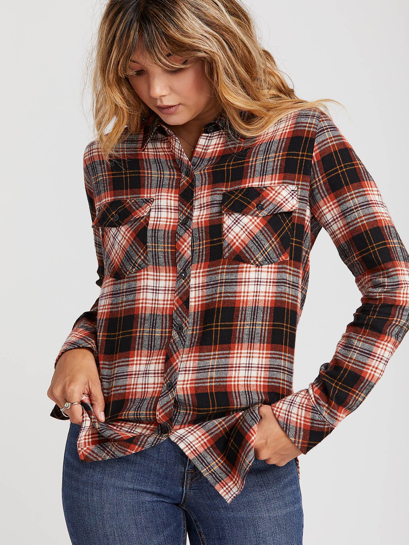 GETTING RAD PLAID LS