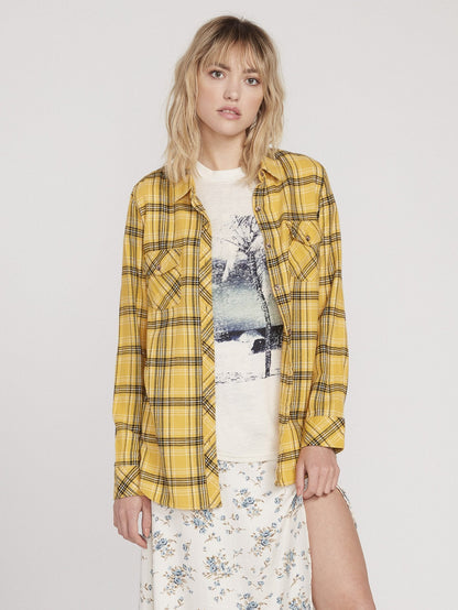 Getting Rad Plaid Shirt - Sunrise