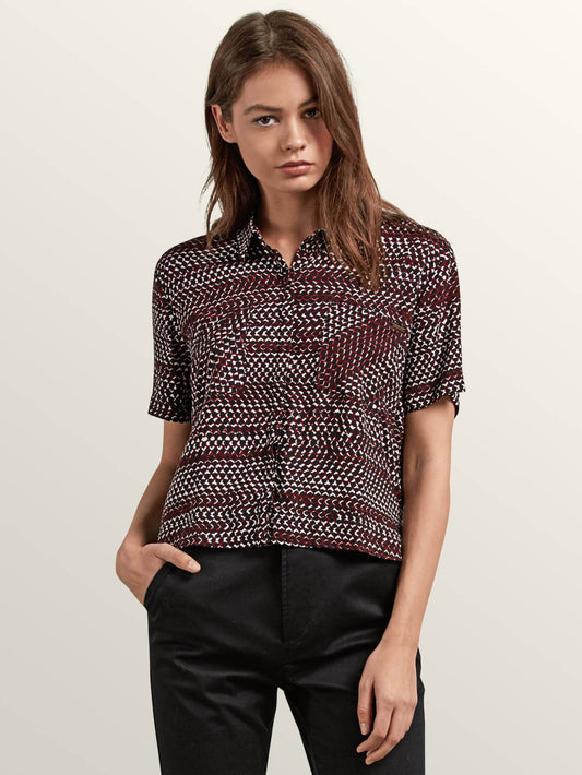 Stone Resort Shirt - Burgundy