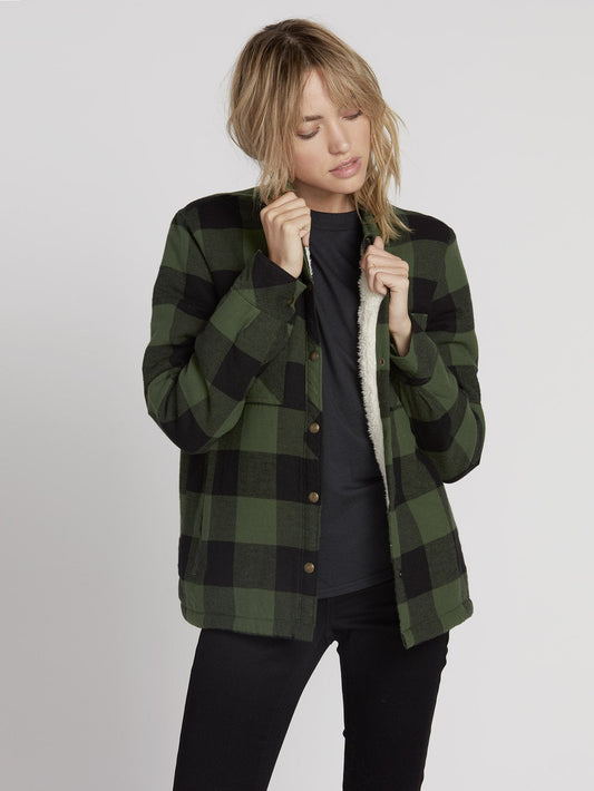 Plaid About You Shirt - Green