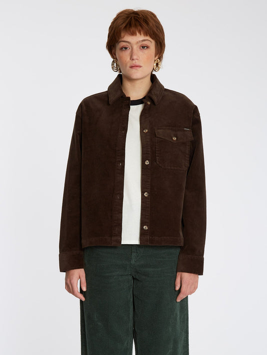 Sha Lala Shacket Over-shirt - ESPRESSO