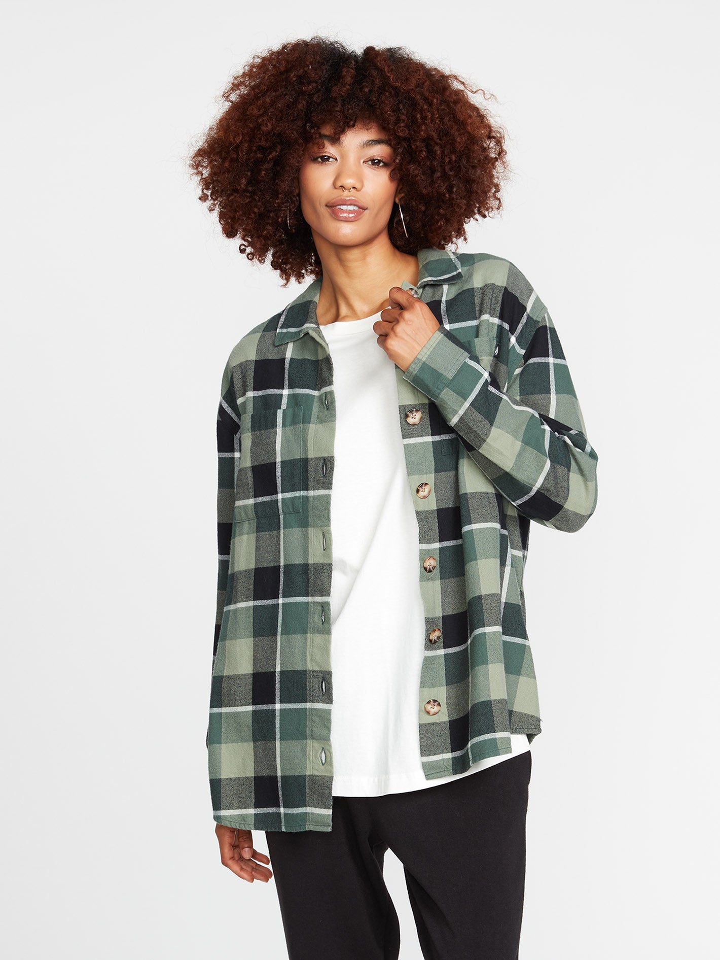 Oversize Me Over-Shirt - DARK PINE