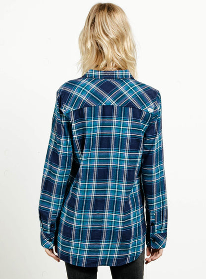 Fly High Long Sleeve Flannel - Royal